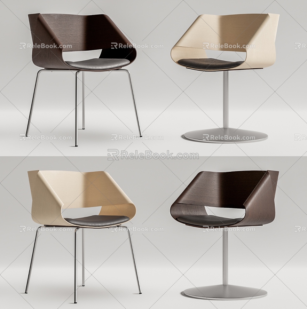 Nastro Emmemobili modern dining chair single chair 3d model