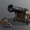 Retro Cannon 3d model