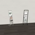 Books and Magazines Displayed on Modern Magazine Racks in Minimalist Room