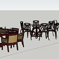 Round Dining Table And Chairs Sets In Various Styles With Decorative Elements