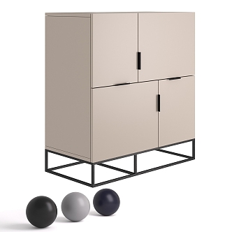 Modern chest of drawers 3d model