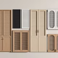 Other Assorted Design Doors Featuring Wooden Black White Louvered And Panel Styles