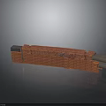 Industrial Equipment With Red Brick Structure Metal Frame Pipes And Elongated Design