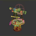 Vintage Industrial Equipment with Gear Wheels Telescopic Sight and Brass Components