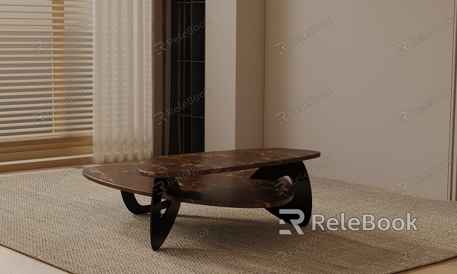 Modern coffee table model