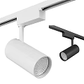 Track Mounted Downlights And Spotlights In White Black With Modern Illuminated Design