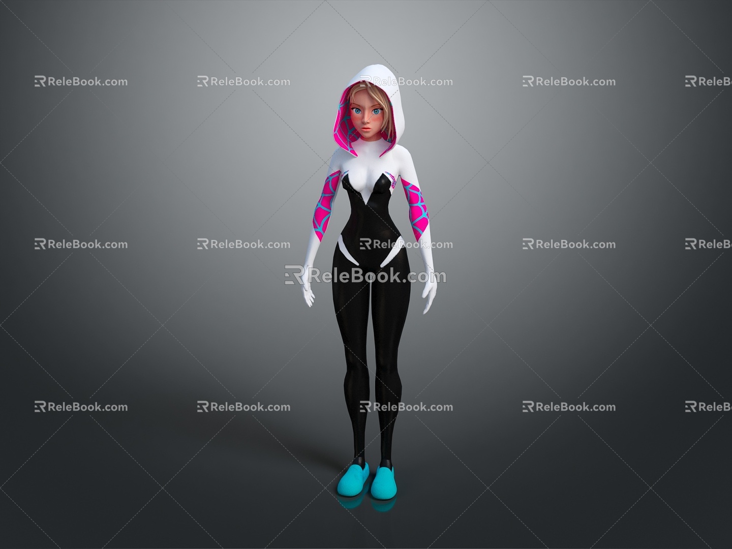 Spiderman CG Spiderman Female Spiderman Cartoon Spiderman Anime Spiderman Style Spiderman 3d model