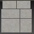 Modern Building Components Featuring Gray Marble Wall With Gold Metal Strip and Sleek Floor Design