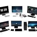 modern computer 3d model