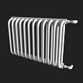Hardware Tool White Tubular Metal Radiator with Curved Pipes for Home Heating Applications
