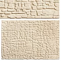 Natural Beige Square Rug with Embossed Stone Pattern for Home Decor