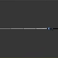 Modern Blue And White Fishing Rod With Spinning Reel And Lightweight Pole For Angling Sports