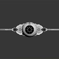 Futuristic Sci Fi Spaceship Model With White Body Solar Panel Wings And Dual Engines Design