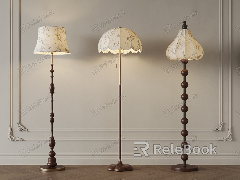 Middle style floor lamp model