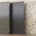 Three Textured Decorative Panels With Diverse Patterns For Interior Design 3d model