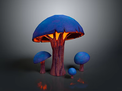 Mushrooms, straw mushrooms, poisonous mushrooms, plant mushrooms, mushrooms, ganoderma lucidum, tree mushrooms, vegetables, fruits and vegetables 3d model