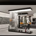 Modern Clothing Store Facade With Glass Doors And Fashionable Mannequins In Window