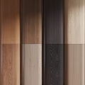 Wooden Background Wall With Various Natural Wood Tones And Grain Texture Panel Design