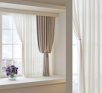 Curtain Screen Window Blinds Dream Curtain Shangri-La Curtain 3d model