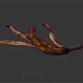 Realistic Banana Peel Sculpture Detailed Carving Artwork Against Neutral Gray Background