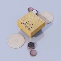 Board Game Entertainment Setup With Wooden Chessboard Black White Stones Storage Jars And Round Mats