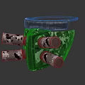 Fire Equipment with Multiple Round Nozzles Camouflage Pattern Transparent Cover and Compact Structure