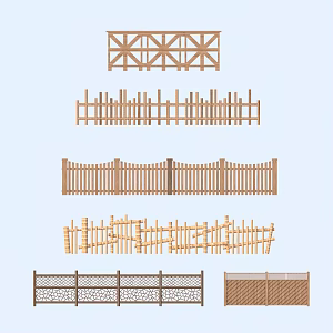 Fence Guardrail 3d model