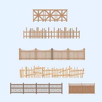 Fence Guardrail 3d model