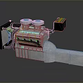 Engine Racing Engine Racing Engine Car Engine Car Engine Modern Vehicle 3d model