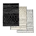 Modern Square Rugs With Black And White Geometric Patterns For Home Decor 3d model