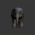 Handcrafted Wooden Elephant Statue With Intricate Carvings Decorative Ears And Ornate Legs
