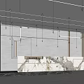Modern Sales Office Front Desk Lobby Front Desk 3d model