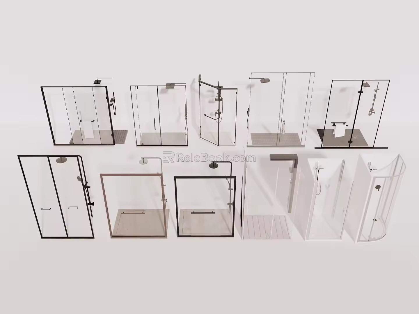 Shower Partition Shower 3d model