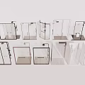 Shower Partition Shower 3d model
