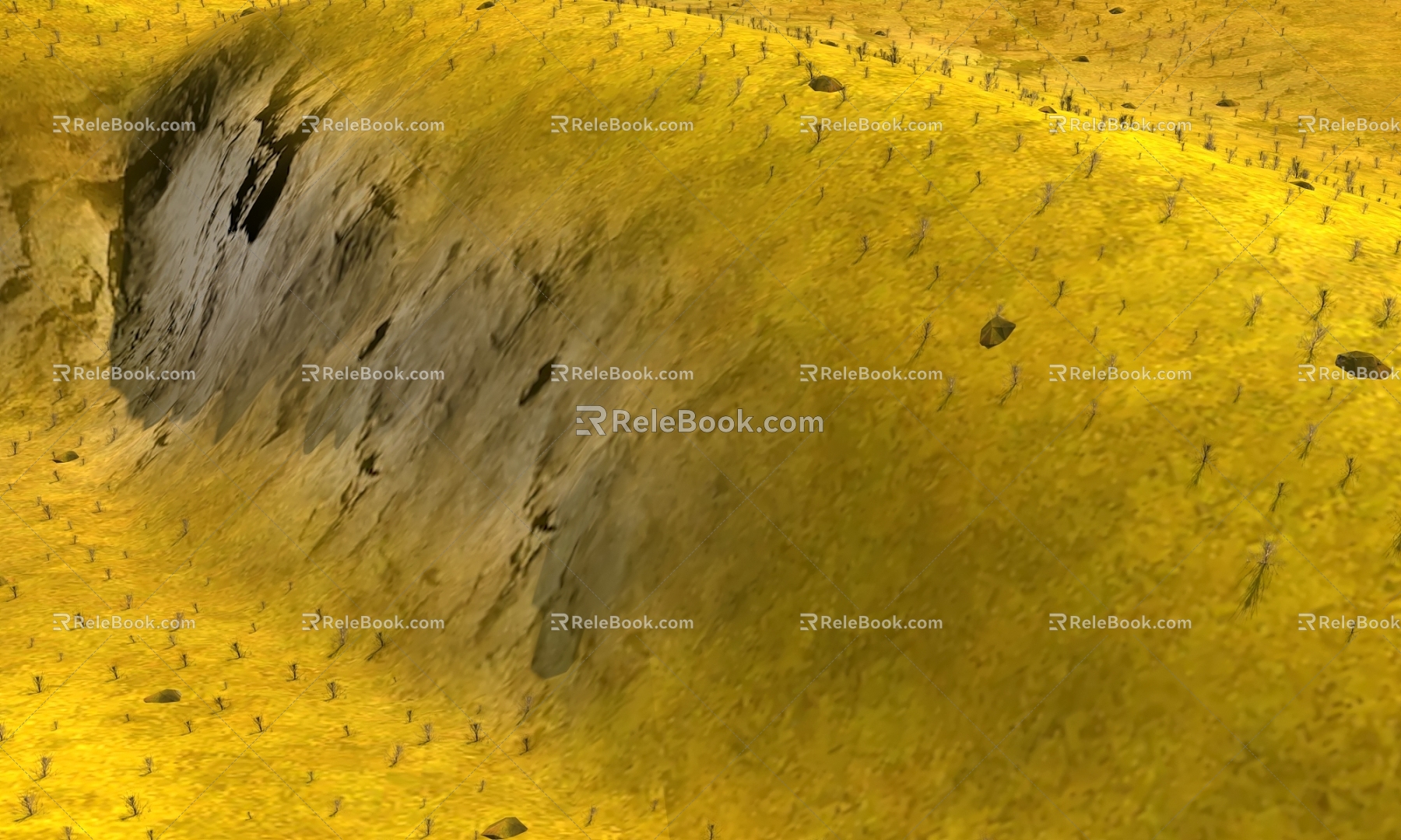 mountain vein topography mountain topography model