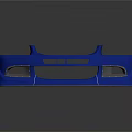 Blue Car Front Bumper With Stylish Design And Aerodynamic Features