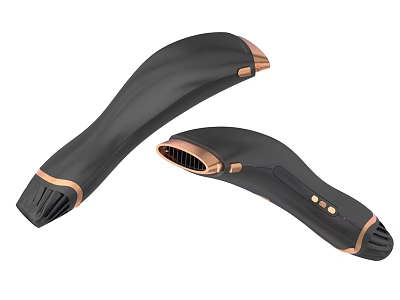 Handheld Electric Appliance With Black Copper Ergonomic Curved Design For Daily Use 3d model