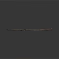 Ancient Wooden Hunting Bow With Arrows Isolated On Gray Background