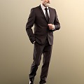 modern man suit man 3d model