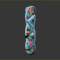 molecular chain gene chain digital daily necessities 3d model