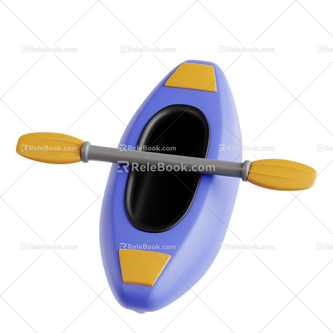 Kayak Cartoon Kayak 3d model