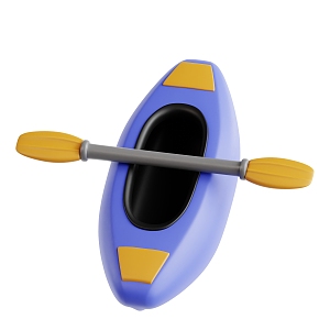 Kayak Cartoon Kayak 3d model