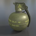 Grenade Smoke Bomb Flash Bomb High Explosive Bomb Tear Bomb Grenade Simple Model Grenade Low Model Low Face Number Grenade Game Grenade Video Level Realistic 3d model