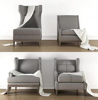 Single sofa 3d model