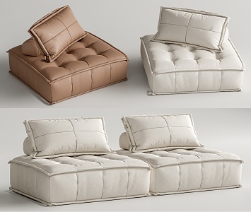 Modern Asiades Combination Sofa 3d model