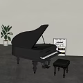 Piano 3d model