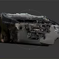 Modern Engine Scrap Engine Bad Engine Racing Engine 3d model