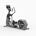 Modern Fitness Equipment Treadmill Elliptical Machine 3d model