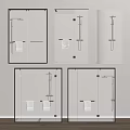 Various Shower Sauna Enclosure Designs with Glass Panels and Bathroom Fixtures