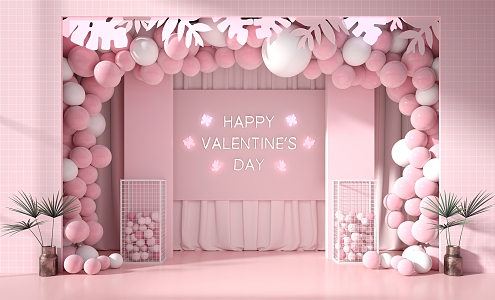 Modern Meichen Romantic Valentine's Day Business 3d model